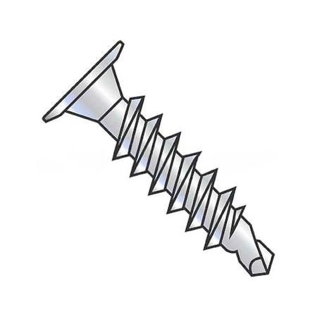 Usa Industrials Self-Drilling Screw, #8-18 x 2 in, Zinc Plated Steel Wafer Head Phillips Drive BULK-SCRW-12123